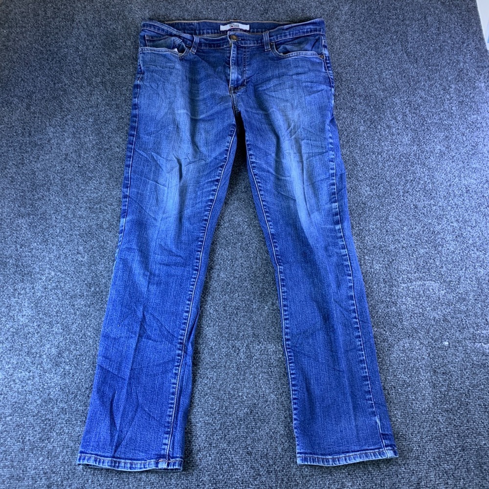 Tommy Hilfiger Denim Jeans Mens 34/32 (Fits 35x28.5) Blue Cotton Straight Leg